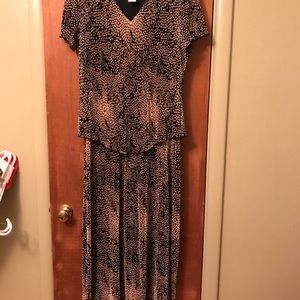 Size 12 Black and Tan dress